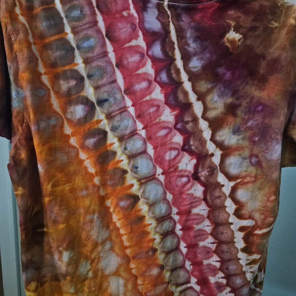 Cool Handmade One-of-a-kind Tie-dye Unisex T-shirt L - Picture 9 of 10